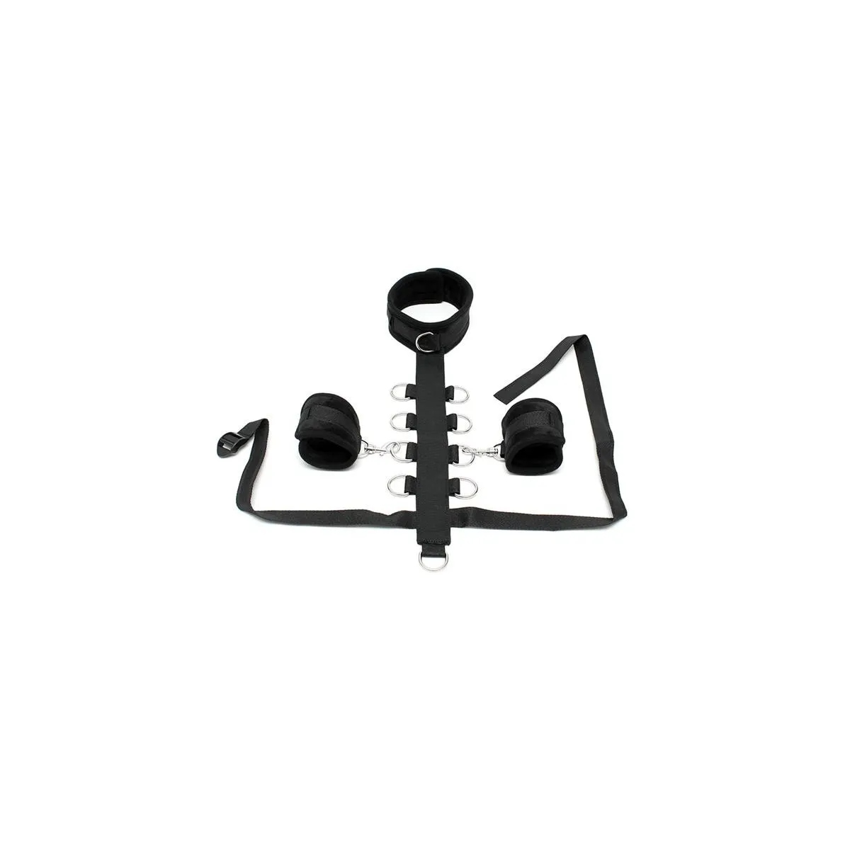 Set Halsband mit Manschetten Schwarz von Bondage Play | Fesselliebe.de