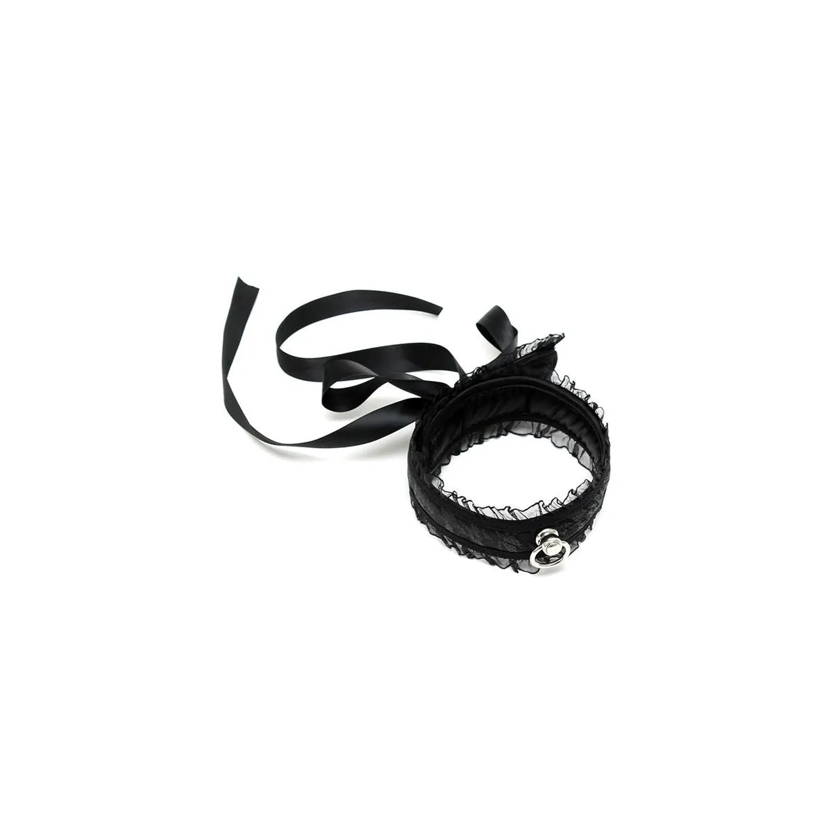 Halsband In Satinoptik Schwarz von Bondage Play | Fesselliebe.de