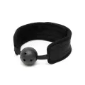 Atmungsaktiver Knebelball Schwarz von Bondage Play