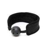 Atmungsaktiver Knebelball Schwarz von Bondage Play | Fesselliebe.de