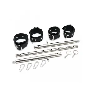 Spreizstange, Metall mit Manschetten – Verstellbar von Bondage Play