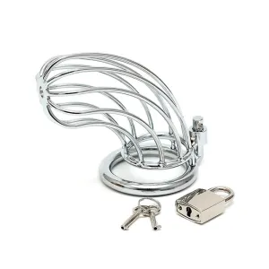 Keuschheitsgürtel mit Vorhängeschloss, Metall von Bondage Play