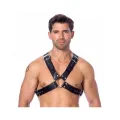 Verstellbarer Ledergeschirr mit Schnallen von Bondage Play