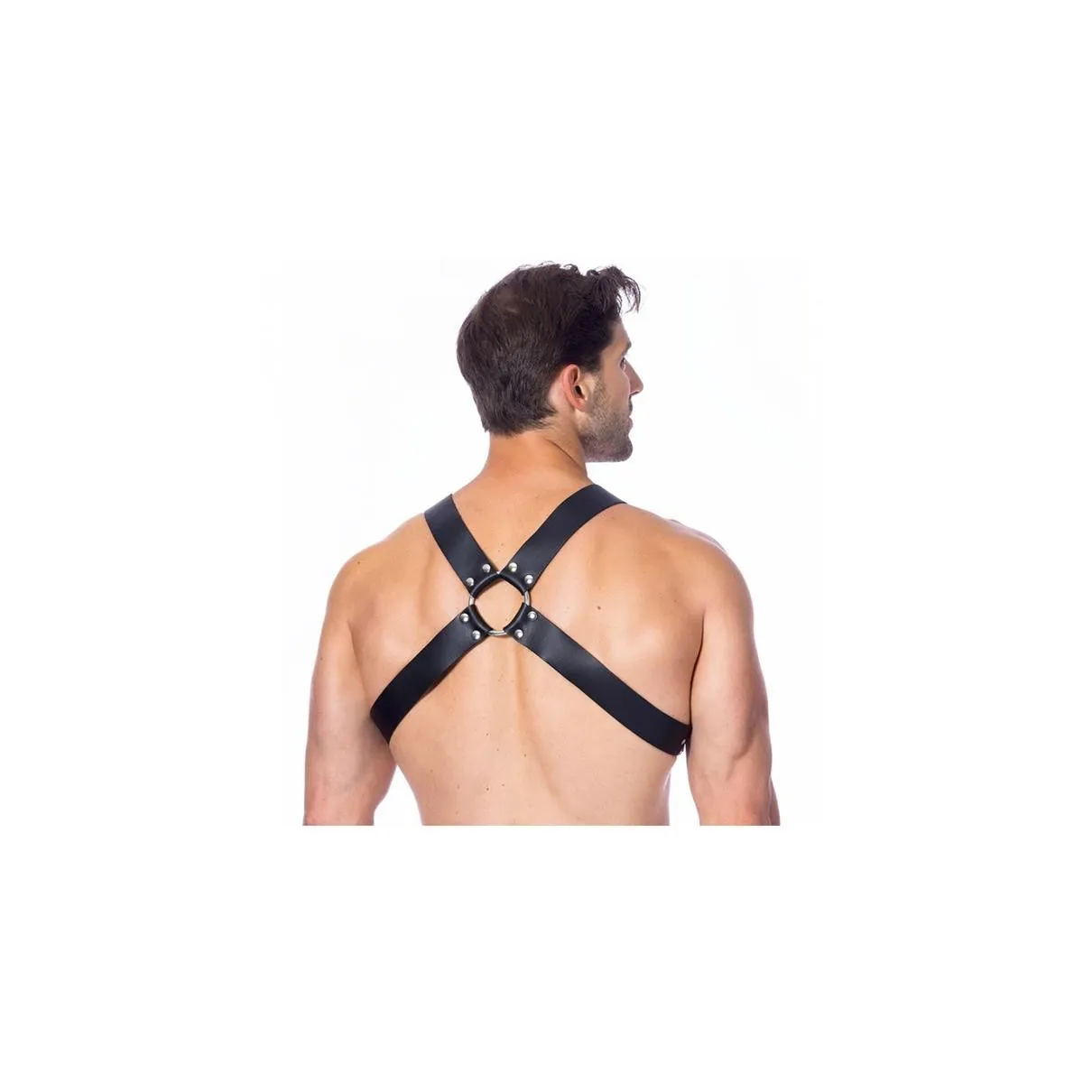 Verstellbarer Ledergeschirr mit Schnallen von Bondage Play | Fesselliebe.de