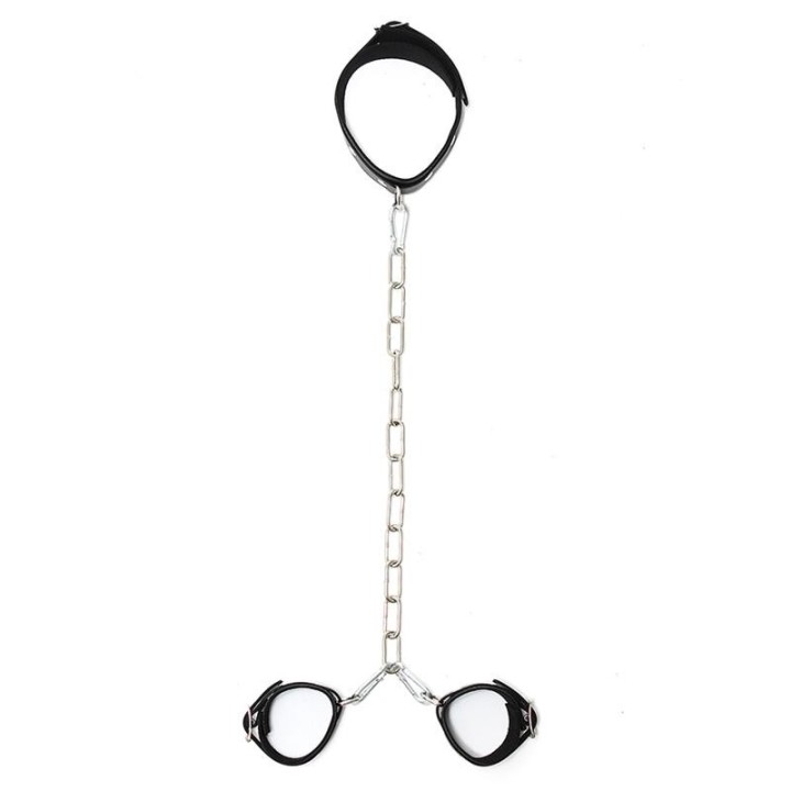 Halsband mit Fesseln, Verstellbar von Bondage Play | Fesselliebe.de