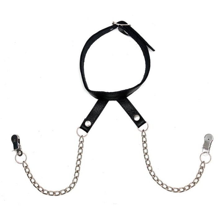 Nippelklemmen mit Halsband von Bondage Play | Fesselliebe.de