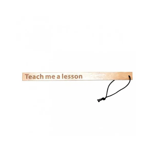 Paddel „TEACH Me A Lesson” aus Bambus von Bondage Play | Fesselliebe.de