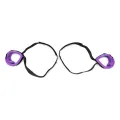 Handgelenk- bis Oberschenkelmanschetten-Set Verstellbar Lila von Bondage Play