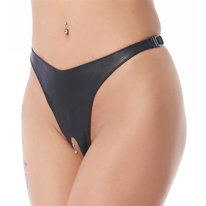 Offener Slip, Schwarz, Einheitsgrösse von Bondage Play | Fesselliebe.de
