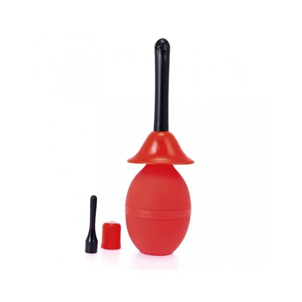 Rote Anal-Vaginal-Dusche von Bondage Play | Fesselliebe.de