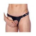Leder-G-String Verstellbar mit Öffnung von Bondage Play