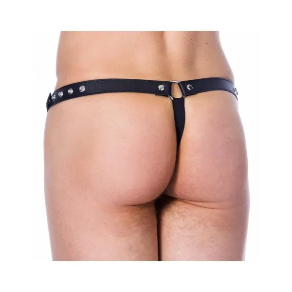 Leder-G-String Verstellbar mit Öffnung von Bondage Play | Fesselliebe.de