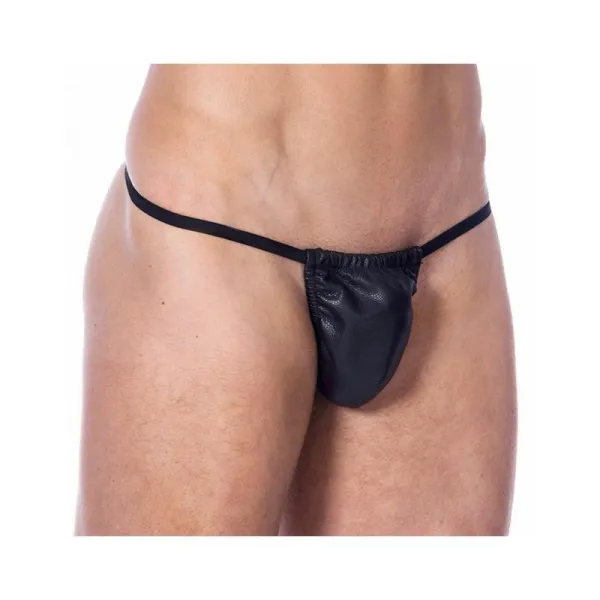 Leder-G-String Elastisch Einheitsgrösse von Bondage Play | Fesselliebe.de