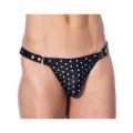 Leder-G-String Verstellbar mit Nieten von Bondage Play