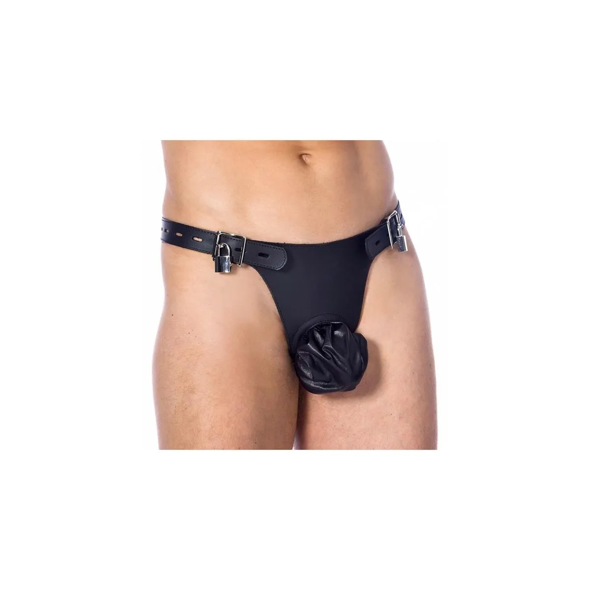 Keuschheitsgürtel mit Vorhängeschlössern, Verstellbar von Bondage Play | Fesselliebe.de