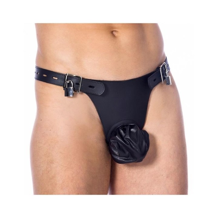 Keuschheitsgürtel mit Vorhängeschlössern, Verstellbar von Bondage Play | Fesselliebe.de