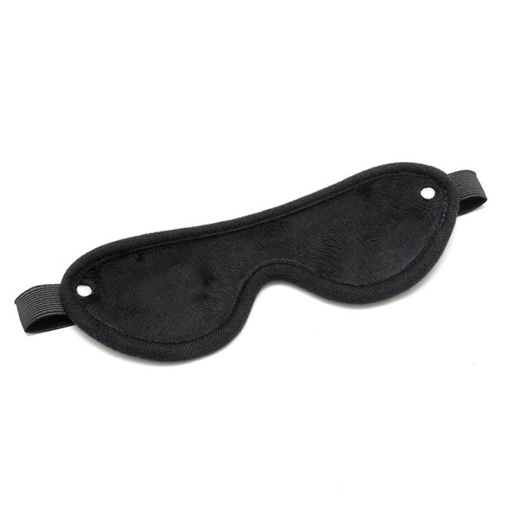 Handschellen mit Maske Verstellbar Schwarz von Bondage Play | Fesselliebe.de