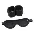 Handschellen mit Maske Verstellbar Schwarz von Bondage Play