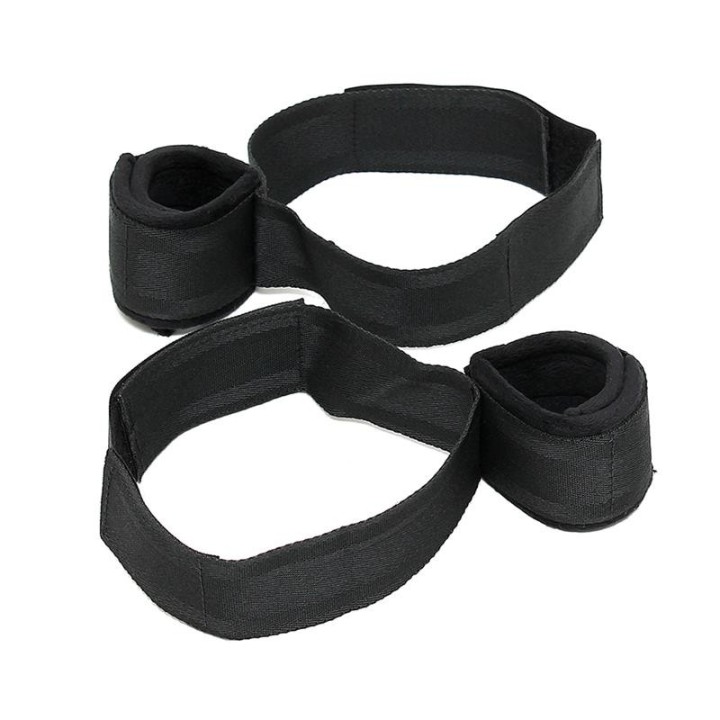 Handgelenk- bis Oberschenkelmanschetten-Set Verstellbar von Bondage Play | Fesselliebe.de