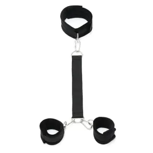 Weiches Halsband mit Handschellen und Leine Verstellbar von Bondage Play