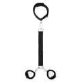 Weiches Halsband mit Handschellen und Leine Verstellbar von Bondage Play