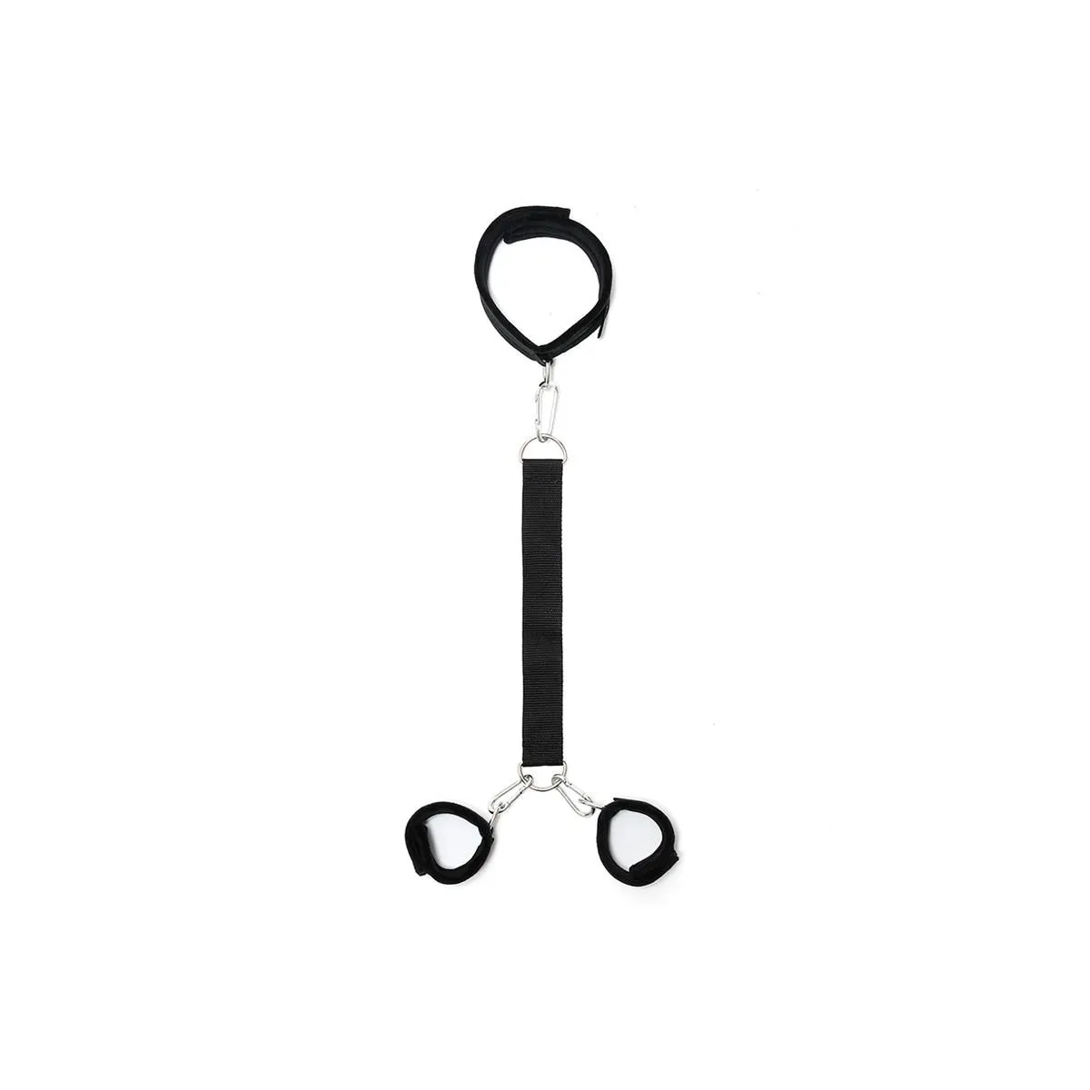 Weiches Halsband mit Handschellen und Leine Verstellbar von Bondage Play | Fesselliebe.de