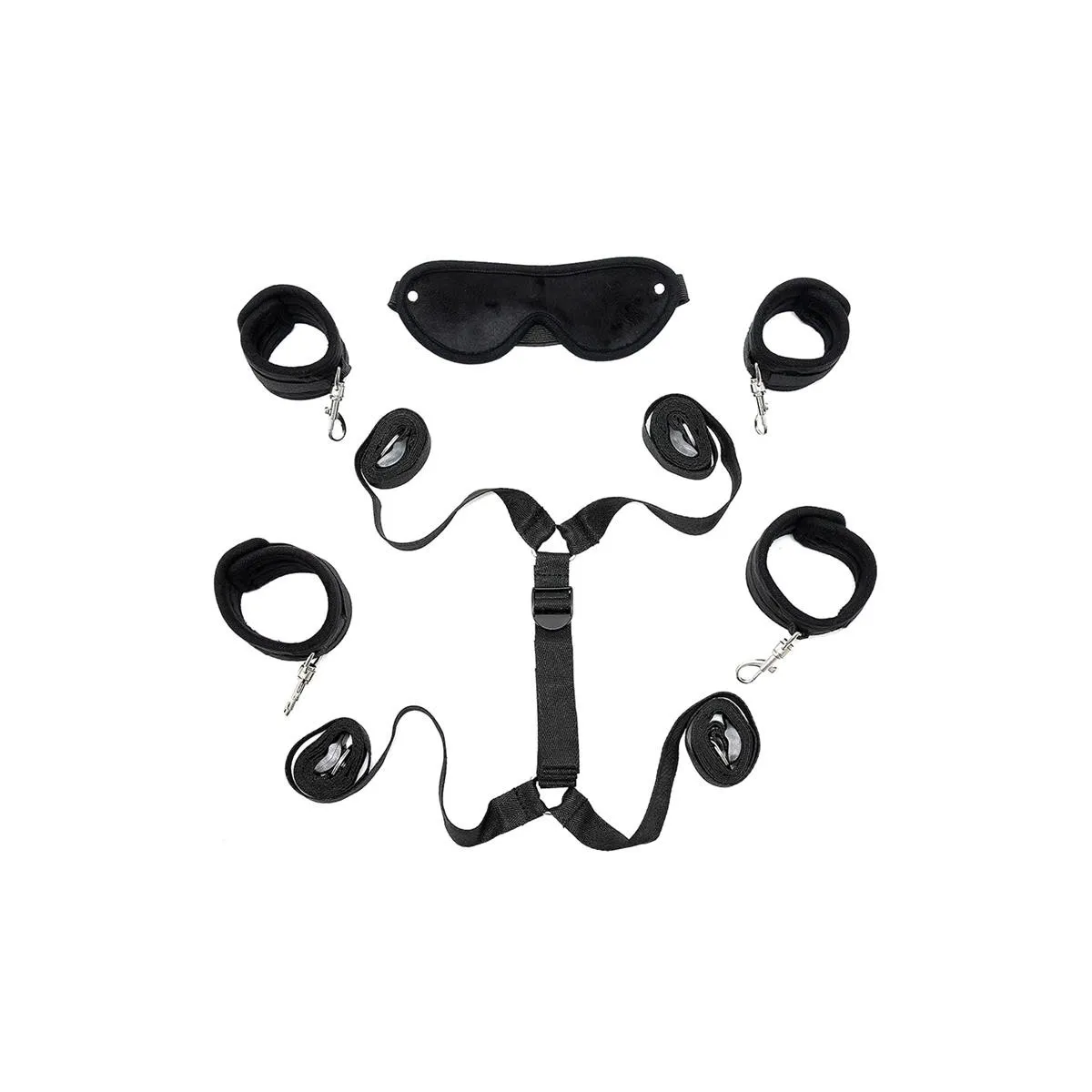 Unterbett-Fesselset Schwarz von Bondage Play | Fesselliebe.de