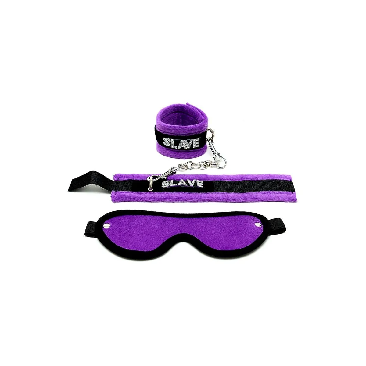 Handschellen und Augenmaske Lila von Bondage Play | Fesselliebe.de
