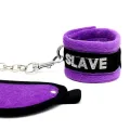 Handschellen und Augenmaske Lila von Bondage Play