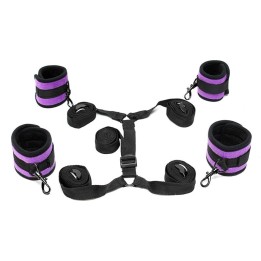 Unterbett-Fesselset Lila von Bondage Play | Fesselliebe.de