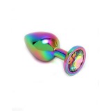 Analplug und Schmuckstück In Regenbogenfarben Plug Rainbow von Bondage Play | Fesselliebe.de