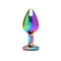 Analplug und Schmuckstück In Regenbogenfarben Plug Rainbow von Bondage Play