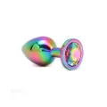 Analplug und Schmuckstück In Regenbogenfarben Plug Rainbow von Bondage Play