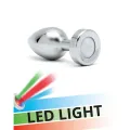 Analplug mit Led-Lichtern Pisa Silber von Bondage Play