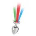 Analplug mit Led-Lichtern Pisa Silber von Bondage Play
