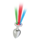 Analplug mit Led-Lichtern Pisa Silber von Bondage Play | Fesselliebe.de