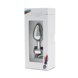 Analplug mit Led-Lichtern Pisa Silber von Bondage Play | Fesselliebe.de
