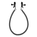 Verstellbare Nippelklemmen mit Schwarzer Kette von Bondage Play