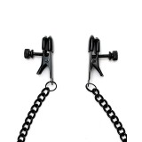 Verstellbare Nippelklemmen mit Schwarzer Kette von Bondage Play | Fesselliebe.de