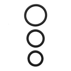 Set mit 3 Silikon-Penisringen von Bondage Play