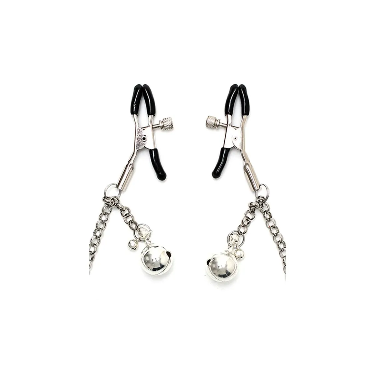 Nippelklemmen mit Kette und Glöckchen von Bondage Play | Fesselliebe.de