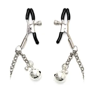 Nippelklemmen mit Kette und Glöckchen von Bondage Play