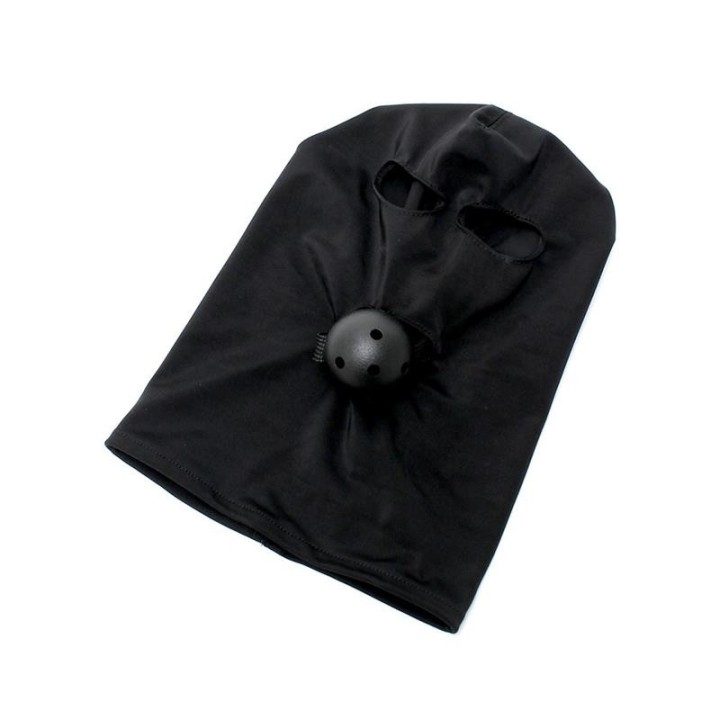 Spandex-Haube mit Ballknebel von Bondage Play | Fesselliebe.de