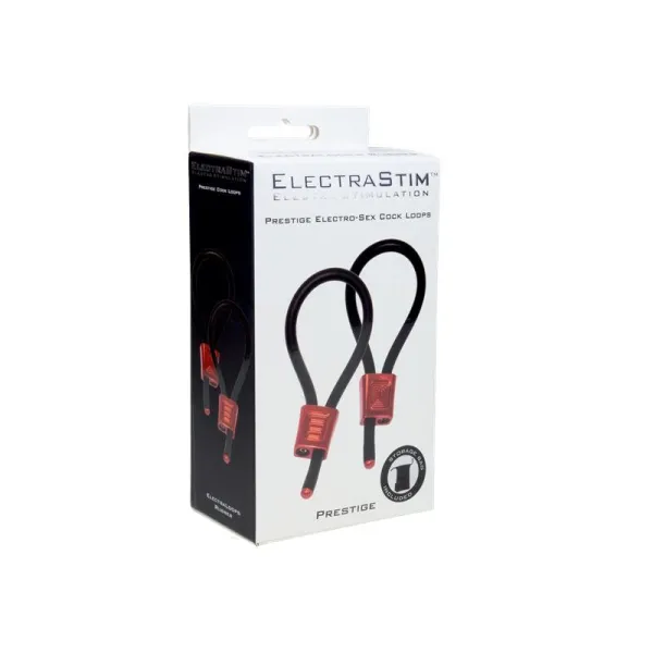 Electraloops Prestige Set mit 2 Penisringen Rot von Electrastim | Fesselliebe.de