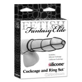 Fetish Fantasy Elite Peniskäfig und Ring-Set Schwarz von Fetish Fantasy Elite | Fesselliebe.de