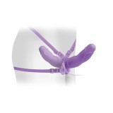 Fetish Fantasy Elite Vibrierender Double Delight Strap-On Lila von Fetish Fantasy Elite | Fesselliebe.de