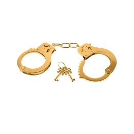 Metallhandschellen Gold von Fetish Fantasy Gold | Fesselliebe.de