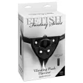 Vibrierender Plüsch-Harness Schwarz von Fetish Fantasy Harness