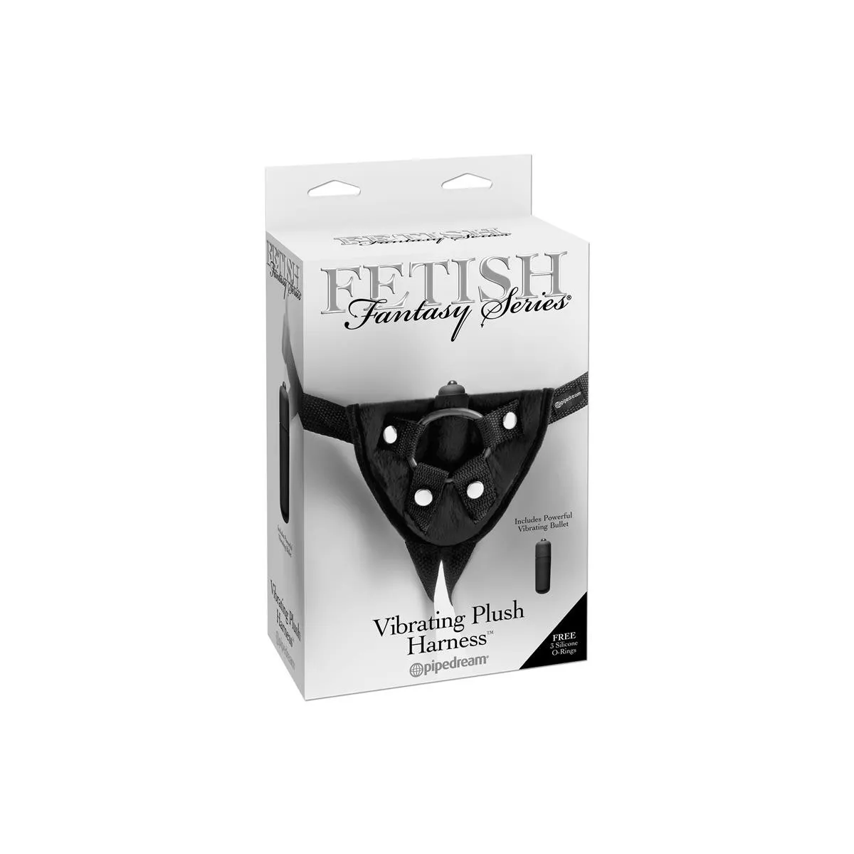 Vibrierender Plüsch-Harness Schwarz von Fetish Fantasy Harness | Fesselliebe.de