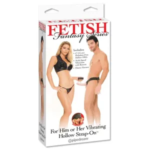 Unisex-Umschnall-Hohl-Dildo mit Vibration von Fetish Fantasy Series